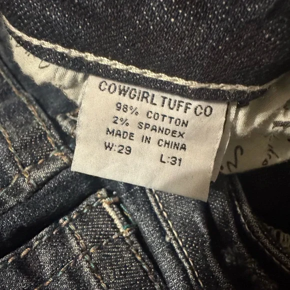 Cowgirl Tuff Dark Blue women’s jeans - Picture 3 of 6